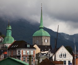 Fotografer den vakre naturen i Bergen